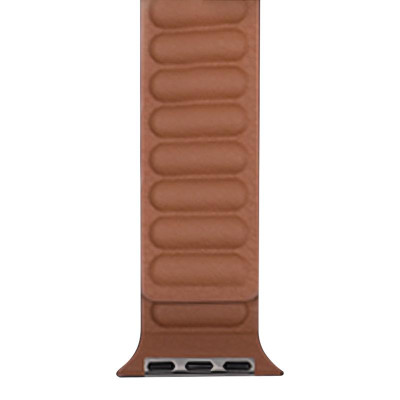 Ремінець Hoco WA23 Original series leather chain magnetic strap для Apple watch 42(ser.1-3)/44/45/49m Brown