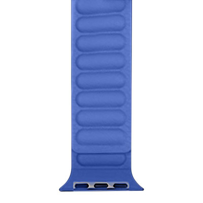 Ремінець Hoco WA23 Original series leather chain magnetic strap для Apple watch 42(ser.1-3)/44/45/49m Klein Blue