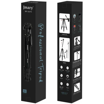 Штатив Jmary KP-2294 для зйомки 58-179см 2in1 + чохол Black