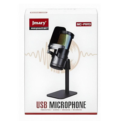 Мікрофон конденсаторний для гейминга Jmary MC-PW13 Black