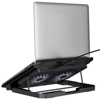 Охолоджуючий кулер-підставка для ноутбуку Hoco GA4 Jade Cooling Stand Black