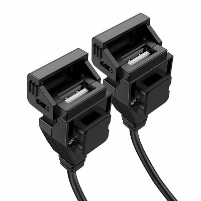 АЗП Hoco Z45A 2.4A для мотоцикла (2USB-A) Black