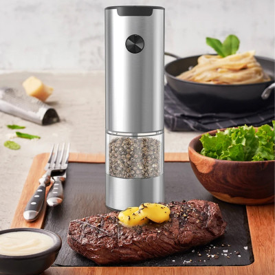 Електричний млин для перцю та спецій M01 Silver