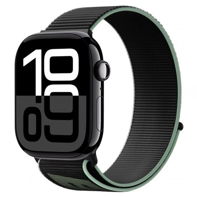 Ремінець BlueO Woven Nylon Sport для Apple Watch 42(ser.1-3)/44/45/46/49mm Black