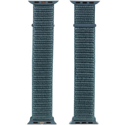 Ремінець Nylon для Apple Watch 38/40/41/42mm(ser.10) Зелений / Pine green