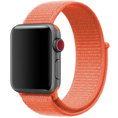 Ремінець Nylon для Apple Watch 42(ser.1-3)/44/45/46/49mm Помаранчевий / Orange