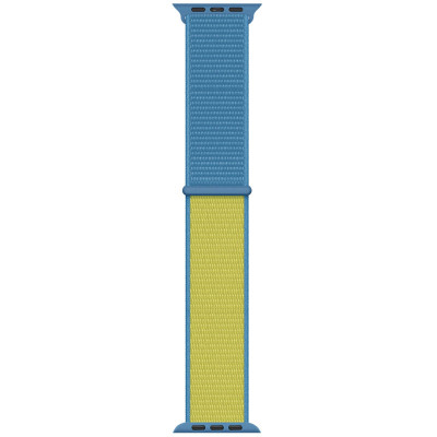 Ремінець Nylon для Apple Watch 38/40/41/42mm(ser.10) Blue / Yellow