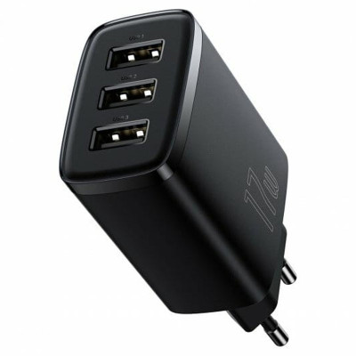 МЗП Baseus Compact 17W (3USB-A) (CCXJ02) Чорний МЗП Baseus Compact 17W (3USB-A) (CCXJ02) Чорний