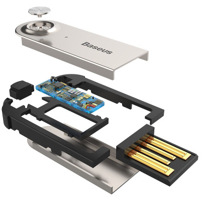 Bluetooth ресивер Baseus BA01 USB Wireless adapter cable (CABA01) Чорний Bluetooth ресивер Baseus BA01 USB Wireless adapter cable (CABA01) Чорний