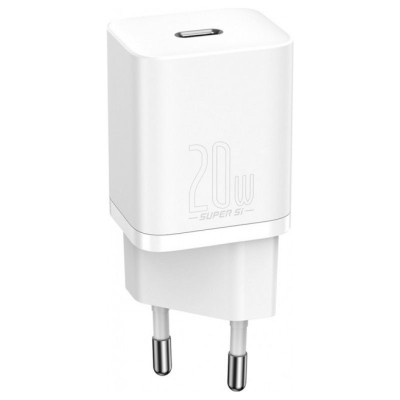 МЗП Baseus Super Si Quick Charger 20W (1USB-C) (CCSUP-B) Білий