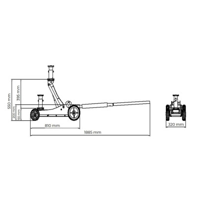 Домкрат для позашляховиків Holzmann OWH3.0