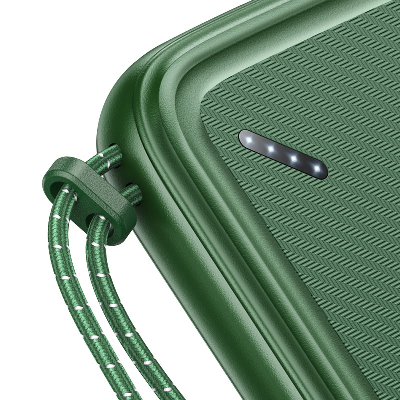 Зовнішній акумулятор Usams US-CD150 PB56 Power Bank with Lanyard 10000mah Dark Green (10KCD15003)