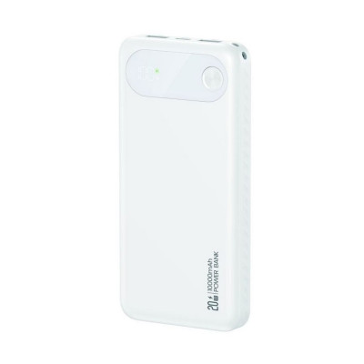 Зовнішній акумулятор Usams CD249 PB80 PD20W Digital Display Fast Charging 10000mAh White (10KCD24902)