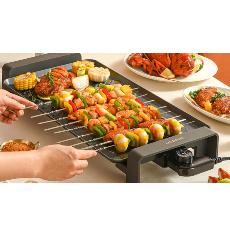 Електрогриль Xiaomi Liven Multi-functional Electric Barbecue Grill Pan, Black (KL-J4726)