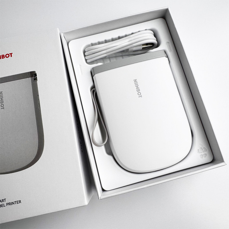 Термопринтер для друку наклейок NIIMBOT D11_H White (1AA57281601)