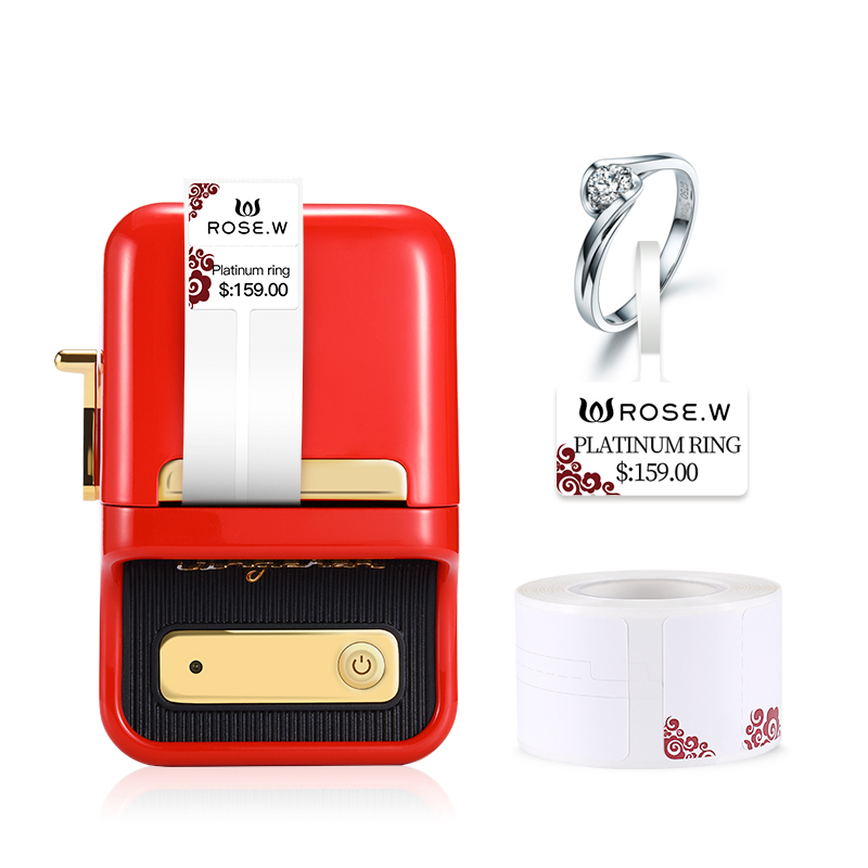 Термопринтер для друку наклейок NIIMBOT B21S Red (1AC13081606)