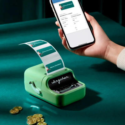 Термопринтер для друку наклейок NIIMBOT B21S Green (1AC19031602) (1AC19031602)