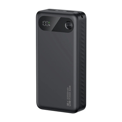 Зовнішній акумулятор Usams CD251 PB80 PD20W Digital Display Fast Charging 20000mAh Black (20KCD25101)
