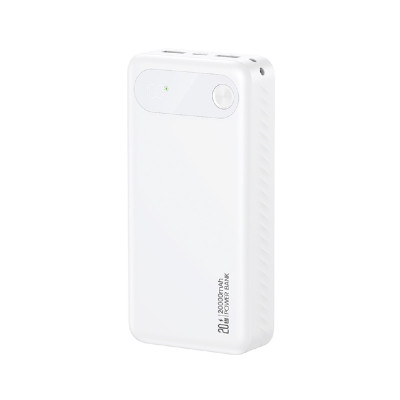 Зовнішній акумулятор Usams CD251 PB80 PD20W Digital Display Fast Charging 20000mAh White (20KCD25102)