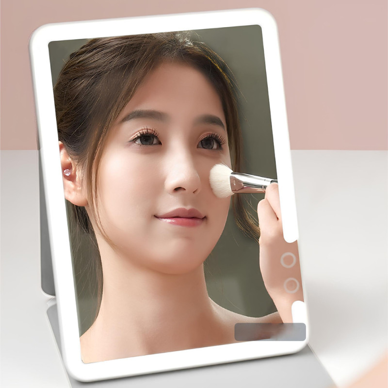 Дзеркало для макіяжу Xiaomi DOCO 11 " Daylight Portable Flat Mirror Pro Pink (324895)