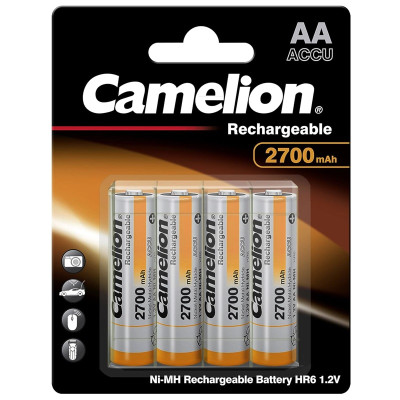 Акумулятор CAMELION Ni-MH HR6 AA 2700mA BP4 4шт (C-17027406) (4260033151933)