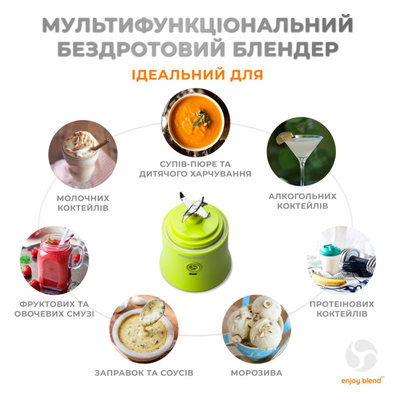 Портативний блендер ENJOY BLEND 63710440 лайм (салатовий) (63710440)