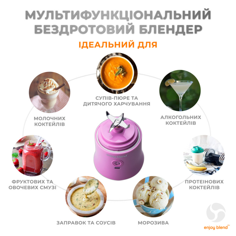 Портативний блендер ENJOY BLEND 63738436 ліловий (фіолетовий) (63738436)