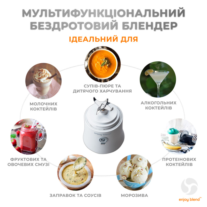 Портативний блендер ENJOY BLEND 63761029 білий (63761029)