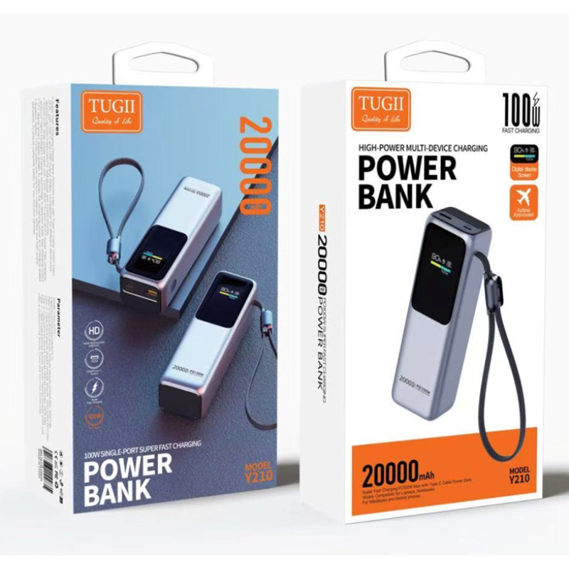 Зовнішній акумулятор WUW TUGII Y210 20000mah 100W (6917673155835)
