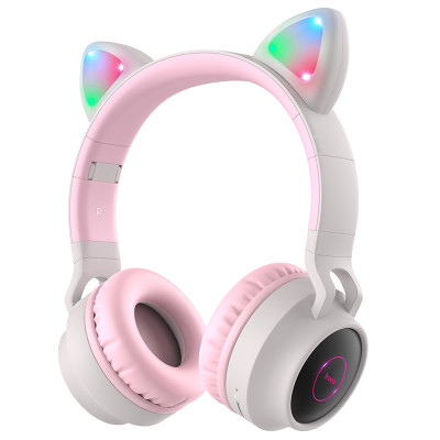 Бездротові накладні навушники HOCO W27 Cat ear wireless headphones Gray (6931474718457)