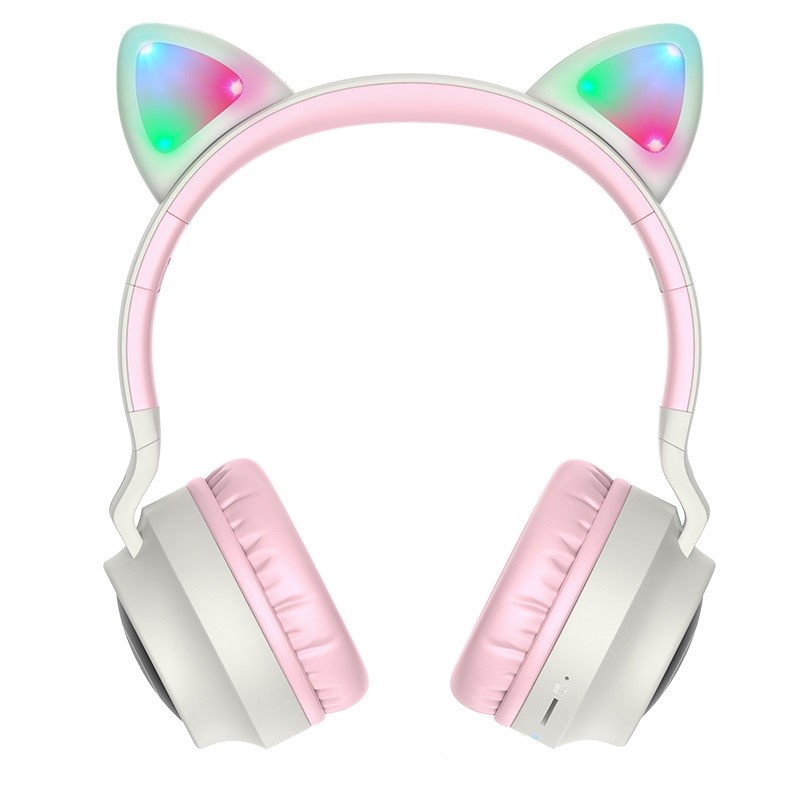 Бездротові накладні навушники HOCO W27 Cat ear wireless headphones Gray (6931474718457)