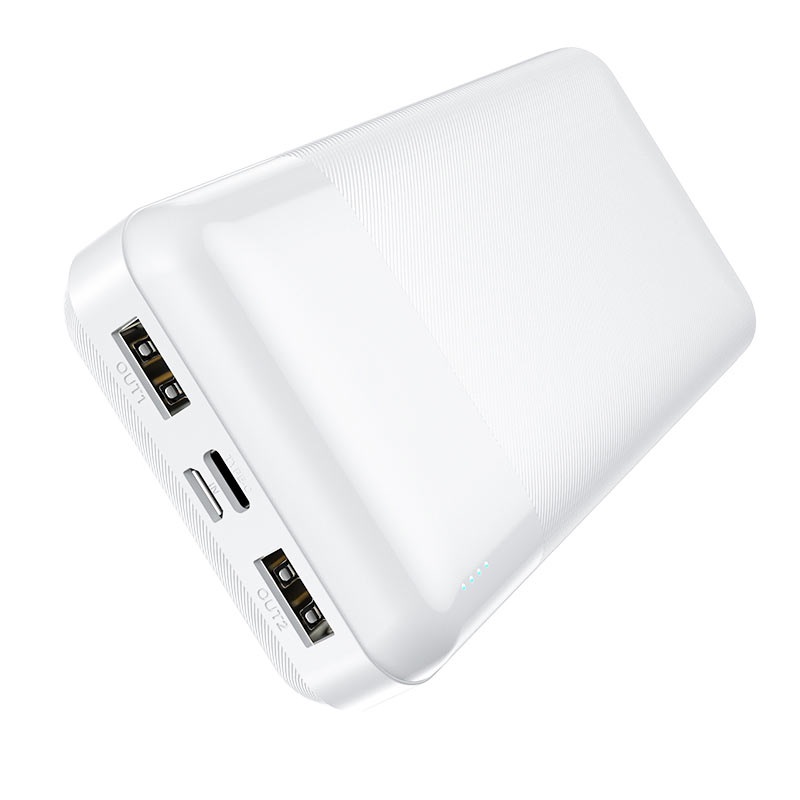 Зовнішній акумулятор HOCO J72A Easy travel power bank(20000mAh) White (6931474738400)