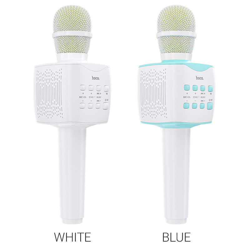 Портативна колонка-мікрофон HOCO BK5 Cantando karaoke microphone 5W Blue (6931474742308)