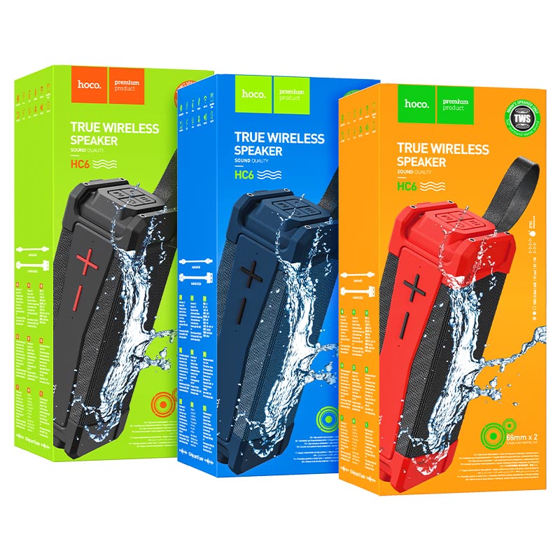 Портативна колонка HOCO HC6 Magic sports BT speaker Black (6931474749055)