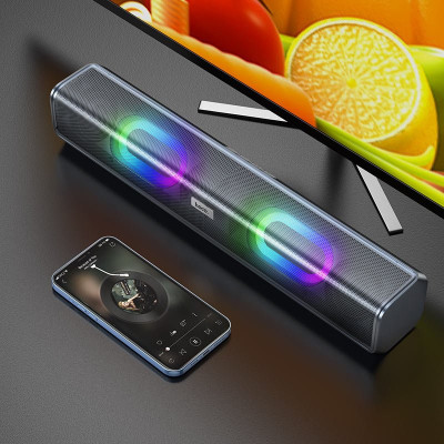 Портативна колонка HOCO BS49 Dazzling sound desktop wireless speaker Black (6931474766267) Портативна колонка HOCO BS49 Dazzling sound desktop wireless speaker Black (6931474766267)