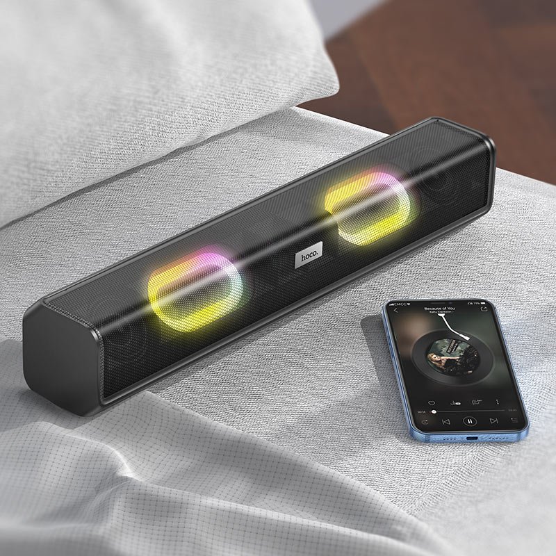 Портативна колонка HOCO BS49 Dazzling sound desktop wireless speaker Black (6931474766267)