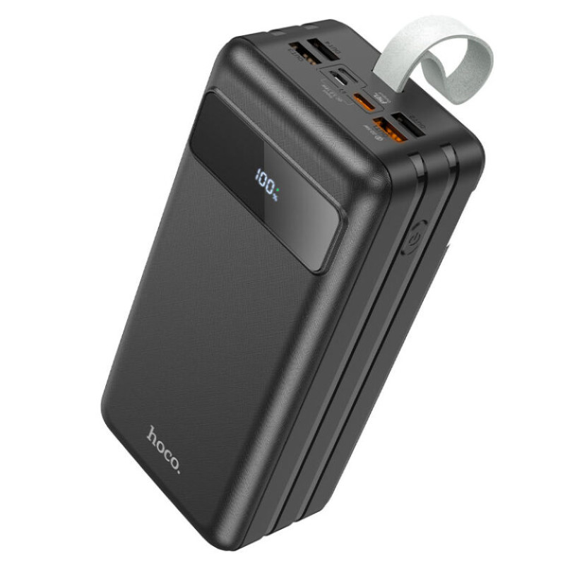 Зовнішній акумулятор HOCO J86B Electric 22.5W fully compatible power bank(60000mAh) Black (6931474771742)