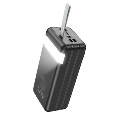 Зовнішній акумулятор HOCO J86B Electric 22.5W fully compatible power bank(60000mAh) Black (6931474771742)