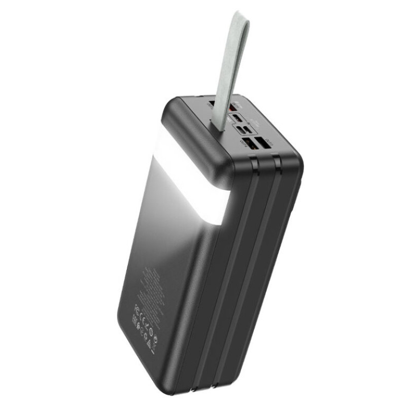Зовнішній акумулятор HOCO J86B Electric 22.5W fully compatible power bank(60000mAh) Black (6931474771742)