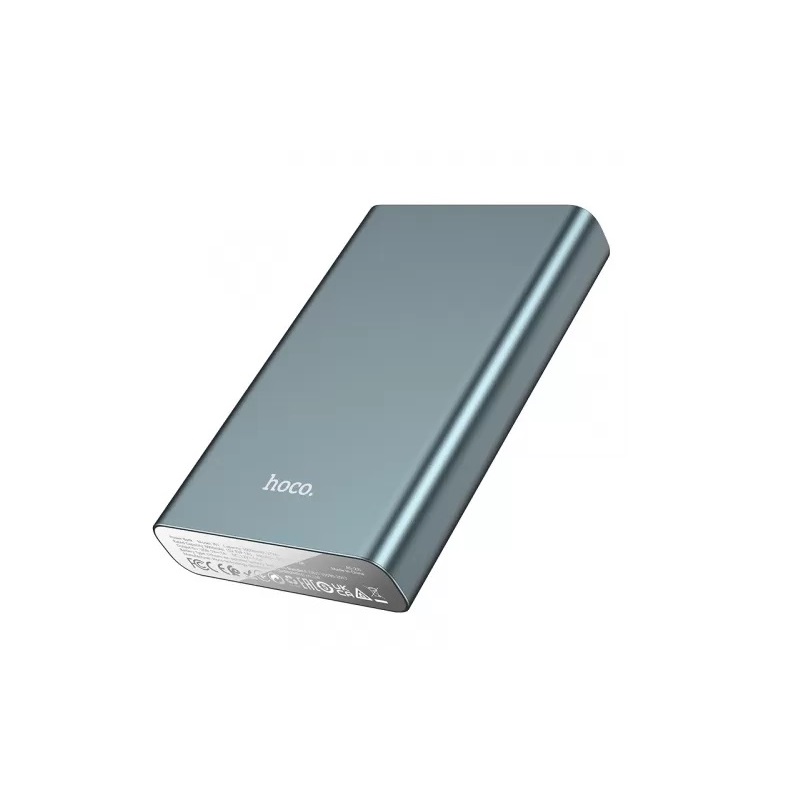 Зовнішній акумулятор HOCO J97 UPS multi-function power bank(10000mAh) Metal Gray (6931474784148)
