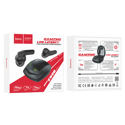 Бездротові навушники TWS HOCO EW28 Magic, gaming headset, Black (6931474785046) Бездротові навушники TWS HOCO EW28 Magic, gaming headset, Black (6931474785046)