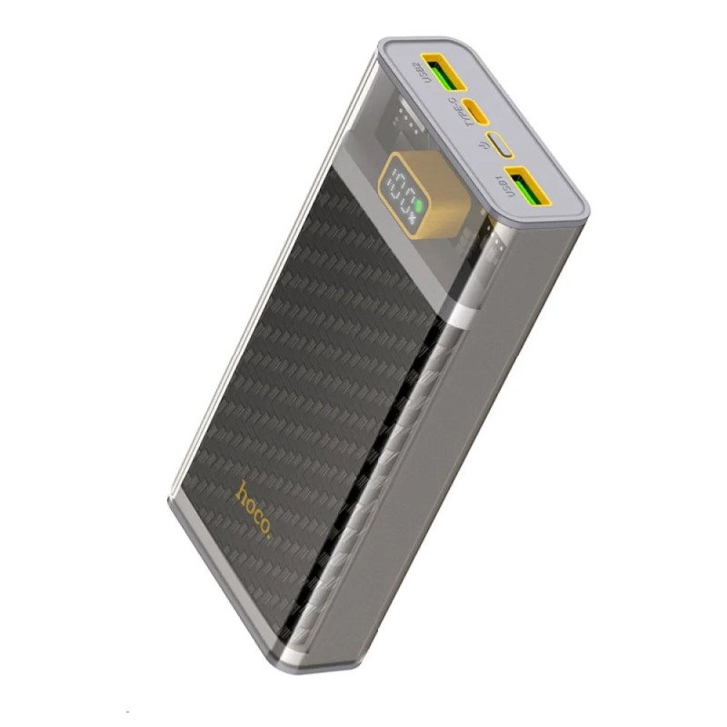 Зовнішній акумулятор HOCO J103A Discovery edition 22.5W fully compatible power bank(20000mAh) Gray (6931474788948)
