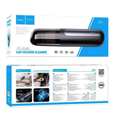 Автомобільний пилосос HOCO ZP1 Cool portable car vacuum cleaner Black Gray (6931474791412) Автомобільний пилосос HOCO ZP1 Cool portable car vacuum cleaner Black Gray (6931474791412)