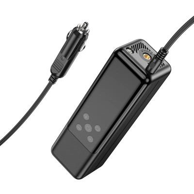 Автомобільний насос HOCO ZP5 May smart air pump Black (6931474795526)