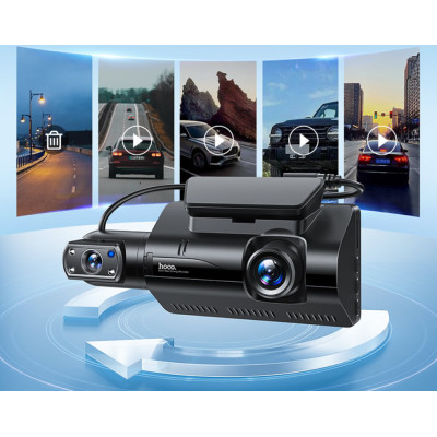 Відеореєстратор HOCO DI07 Max Driving recorder(WIFI version) Black (6931474795885)