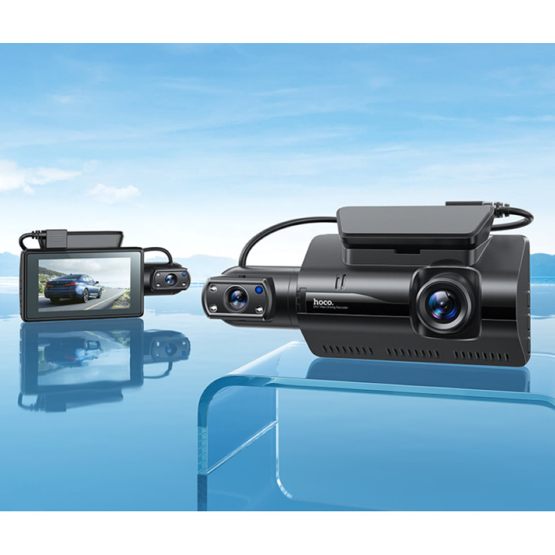 Відеореєстратор HOCO DI07 Max Driving recorder(WIFI version) Black (6931474795885)
