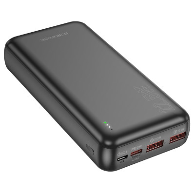 Зовнішній акумулятор BOROFONE BJ38A Power 22.5W+PD20W fully compatible power bank(20000mAh) Black (6941991105586) Зовнішній акумулятор BOROFONE BJ38A Power 22.5W+PD20W fully compatible power bank(20000mAh) Black (6941991105586)