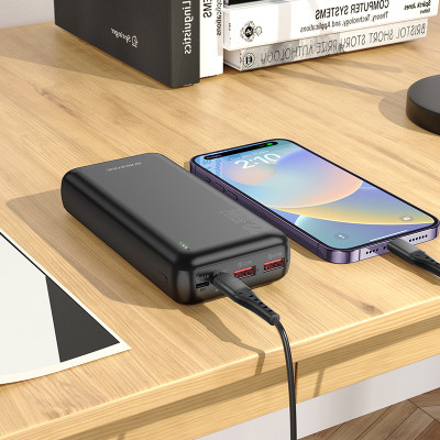 Зовнішній акумулятор BOROFONE BJ38A Power 22.5W+PD20W fully compatible power bank(20000mAh) Black (6941991105586) Зовнішній акумулятор BOROFONE BJ38A Power 22.5W+PD20W fully compatible power bank(20000mAh) Black (6941991105586)