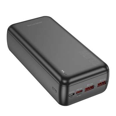 Зовнішній акумулятор BOROFONE BJ38B Power 22.5W+PD20W fully compatible power bank(30000mAh) Black (6941991105609) Зовнішній акумулятор BOROFONE BJ38B Power 22.5W+PD20W fully compatible power bank(30000mAh) Black (6941991105609)