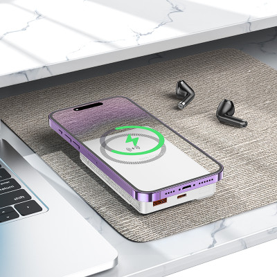 Зовнішній акумулятор BOROFONE BJ49 Astute 22.5W+PD20W fully compatible magnetic power bank(10000mAh) White (6941991109904) Зовнішній акумулятор BOROFONE BJ49 Astute 22.5W+PD20W fully compatible magnetic power bank(10000mAh) White (6941991109904)